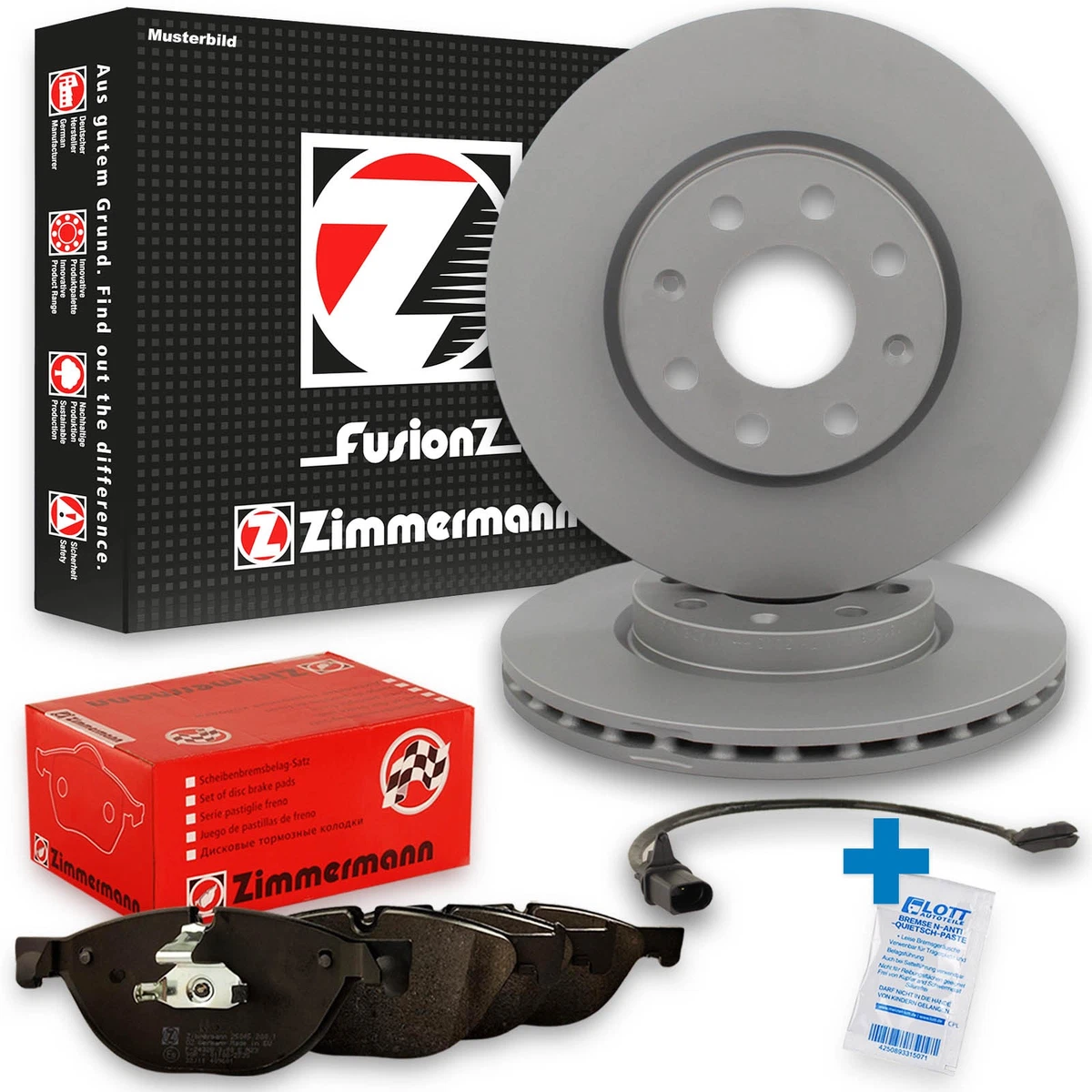 Гальмівні колодки та диски Zimmermann для PEUGEOT EXPERT (222) 1.9 TD