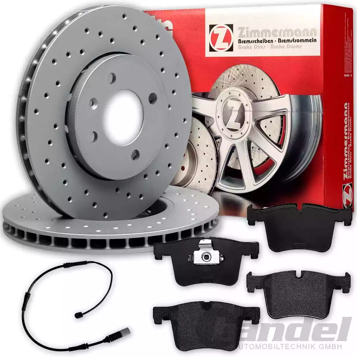 Найповніший асортимент гальмівних колодок Zimmermann для AUDI A4 (8EC, B7)