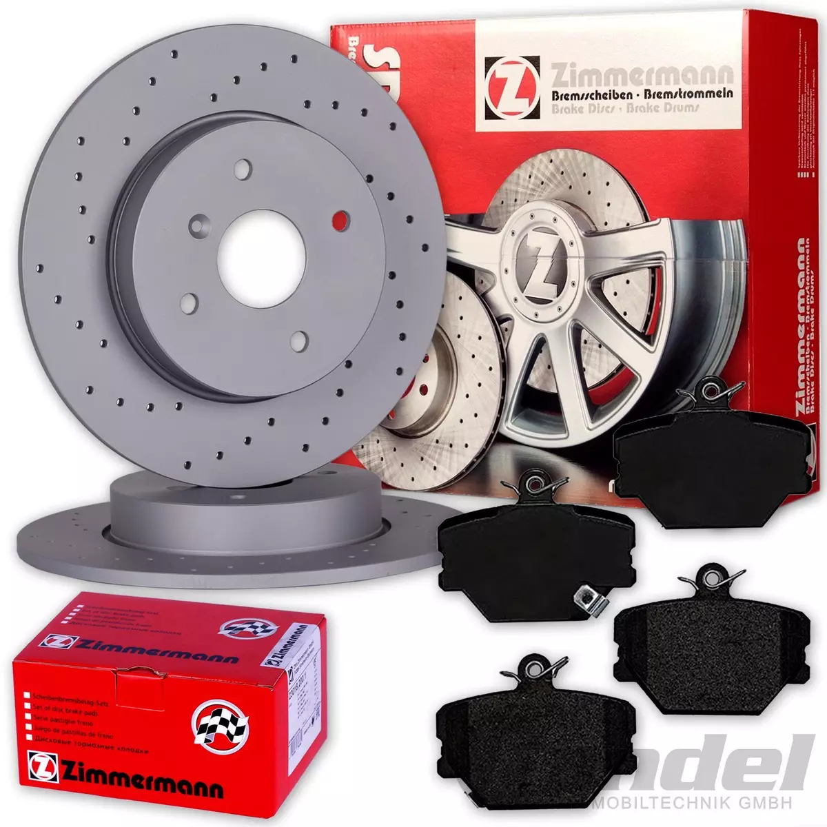 Найповніший асортимент гальмівних колодок Zimmermann для AUDI A4 (8EC, B7)